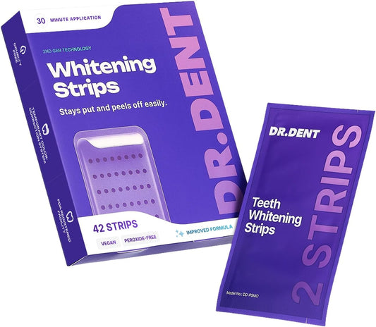 DRDENT Purple Teeth Whitening Strips 21 Treatments
