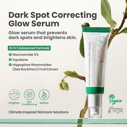 AXIS-Y Dark Spot Correcting Glow Serum 50ml - 5% Niacinamide Dark Spot Remover For Face