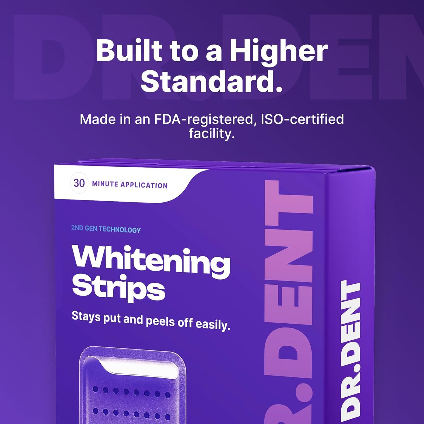 DRDENT Purple Teeth Whitening Strips 21 Treatments